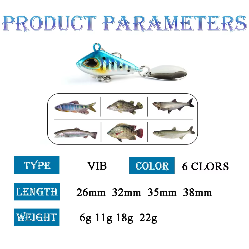 VIB Crankbaits Wobble - Señuelo para agua dulce y salada versión ligera - imagen 5