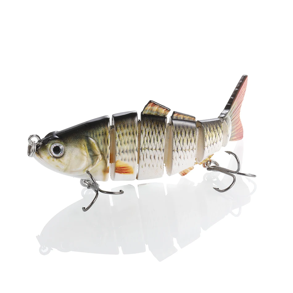 Señuelos de Pesca multiarticulados, Wobblers de 102mm, 19g, cebo Artificial, aparejos de pesca Swimbait Crankbait, 1 unidad - imagen 5
