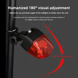 Luz trasera magnética de inducción para bicicleta – Seguridad ciclista