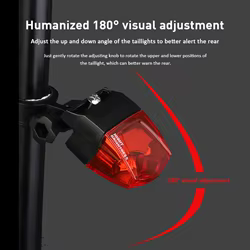 Luz trasera magnética de inducción para bicicleta – Seguridad ciclista