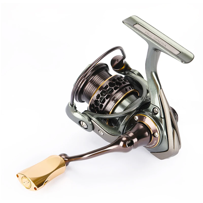 Bobina De Pesca De agua dulce, carrete De doble línea, rueda De arrastre, 500: 1, Ratio De engranaje 9 + 1 BB, 4KG, Max Drag 5,2 s - imagen 3