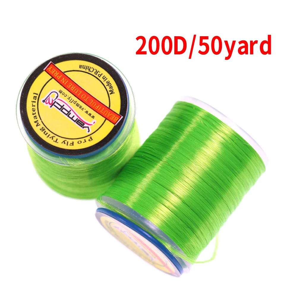 Elllv-Hilo de polietileno verde GSP, 200D / 50 yardas, Ultra fuerte, Mosca de agua salada/plantilla, línea de atado de gancho de asistencia - imagen 4