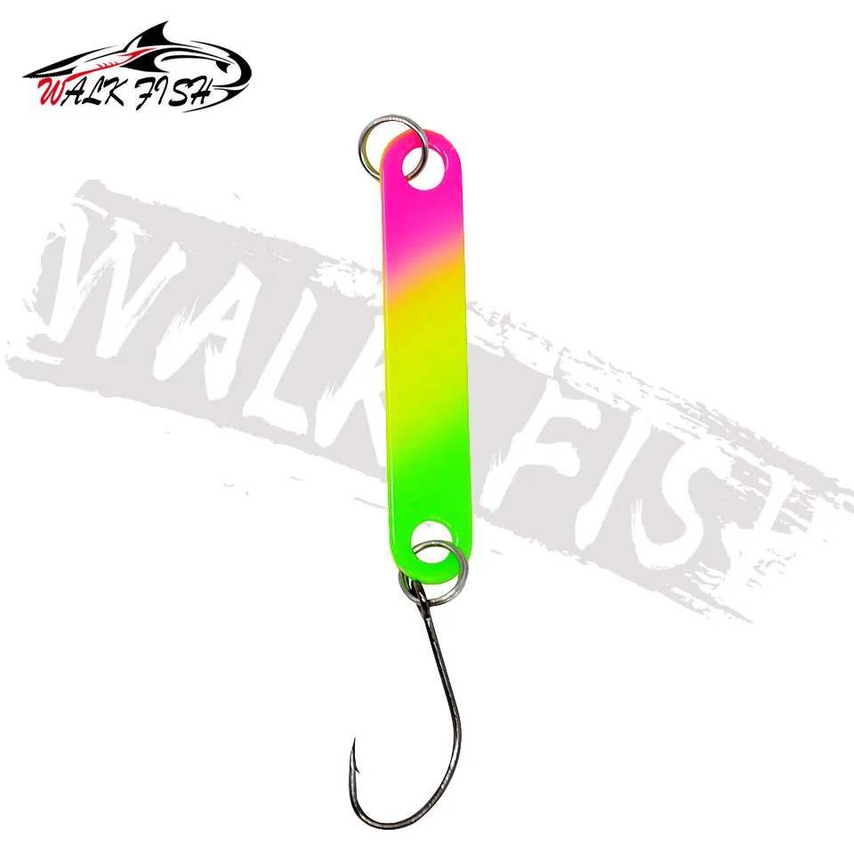 WALK FISH-Señuelos de Pesca de latón, 1 unidad, 2g, 40mm, cuchara de pesca - imagen 3