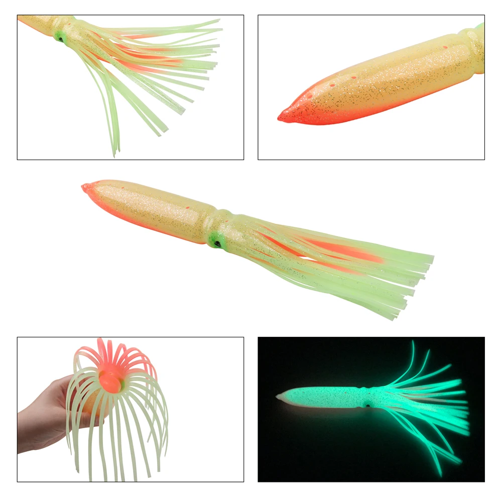 10Pcs 30cm/11.81inch 56g Fishing Lures Soft Squid Skirts Octopus Trolling Fishing Lure For Jigs Silicone Artificial Jigging Bait - imagen 5