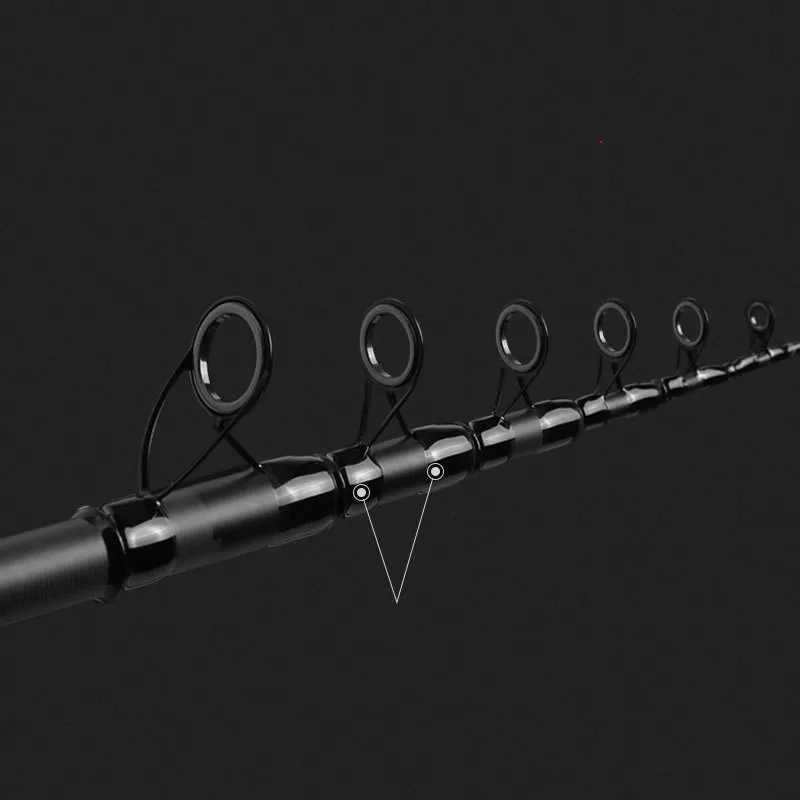Caña de pescar de carbono ultraligera, poste de lanzamiento de distancia, secciones largas, telescópicas, aparejos de pesca Olta, 2,4/2,7/3,0/3,6 m - imagen 4