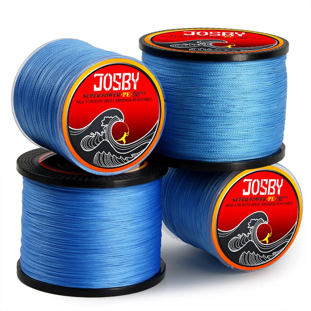 Sedal trenzado de 8 hebras, hilo de pescar de 100M, 300M, 500M, 1000M, hilo giratorio de PE, Multifilamento, Japón, carpa, Mosca, mar, agua salada - imagen 5