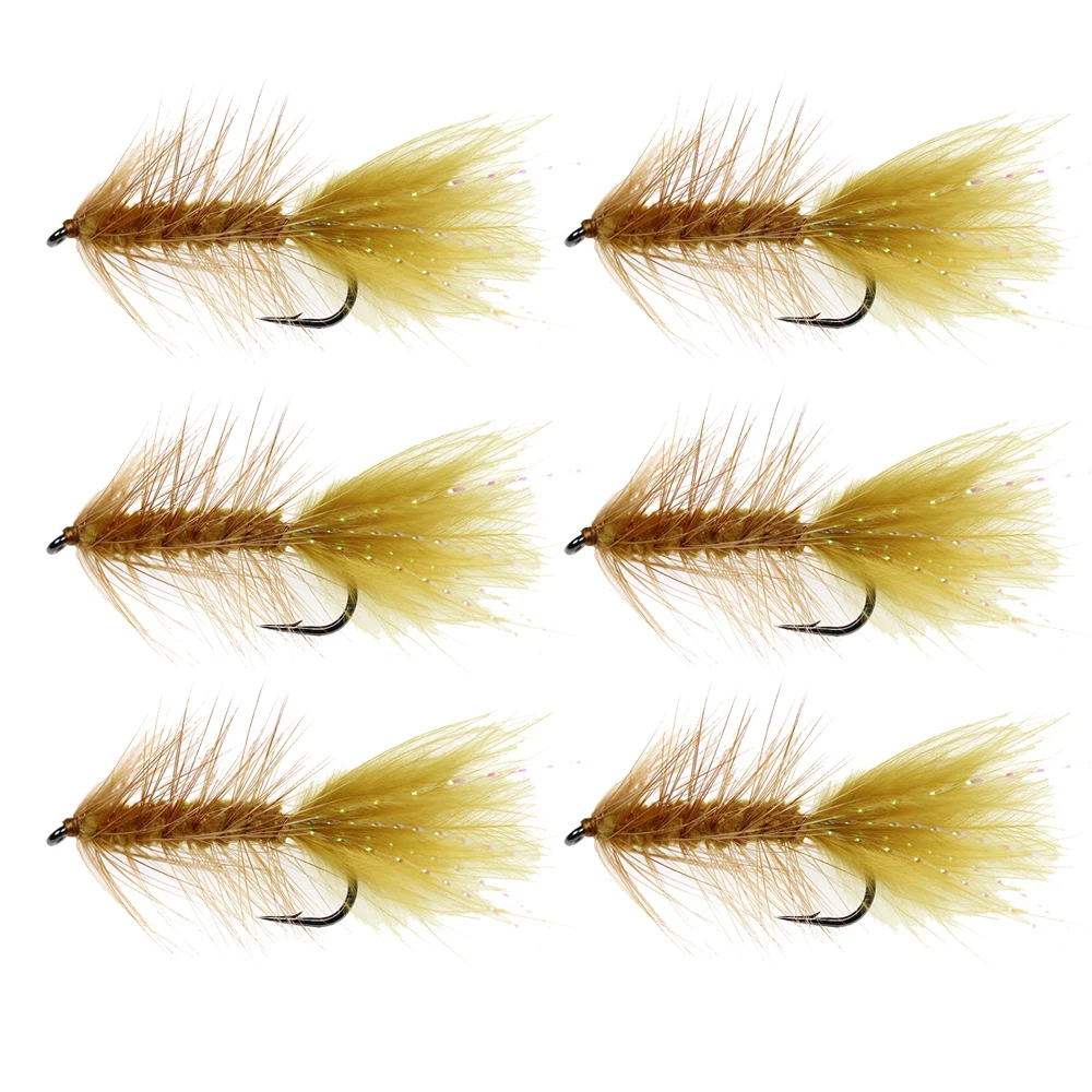 6PCS Brown