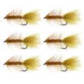 6PCS Brown