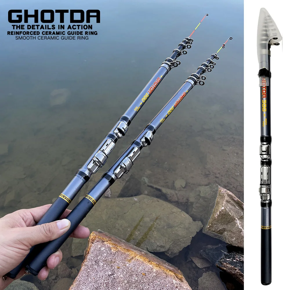 GHOTDA-caña de pescar ligera, 63g, 76g, 95g, 120g, 142g, 170g, sólida, Length45-47cm de cierre - imagen 3