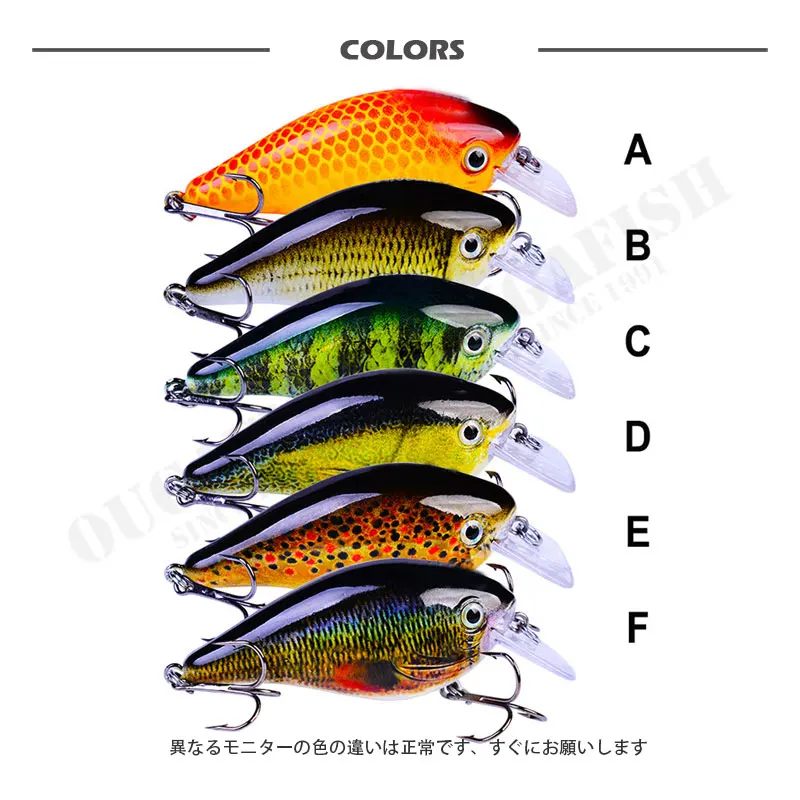 Accesorios de pesca señuelo Crankbait 13g 75mm flotante 1,2 m-2m Isca Artificial Wobblers Peche Accessoire Pike Fish Angeln Zubehor - imagen 2