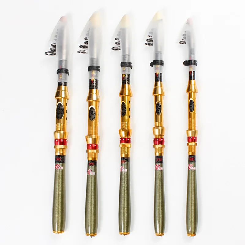 Caña de pescar telescópica de fibra de carbono, caña de pescar giratoria portátil, poste de viaje, barco de mar, roca - imagen 4