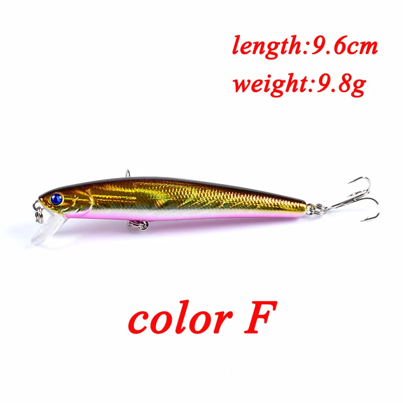 Mini señuelo de pesca, cebos duros de 9cm/6g, 72mm/6g, 9,6 cm/9,8g, cebos artificiales de hundimiento lento, aparejos de pesca Wobblers de alta calidad - imagen 2