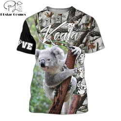 Camiseta Hipster de verano 2025 para hombre, camiseta de manga corta con estampado 3D de perezoso/cervo/búho/elefante, camisetas informales Unisex TX0176