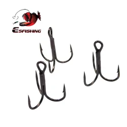 Anzuelos triples ESFISHING – Acero al carbono con púas para mar