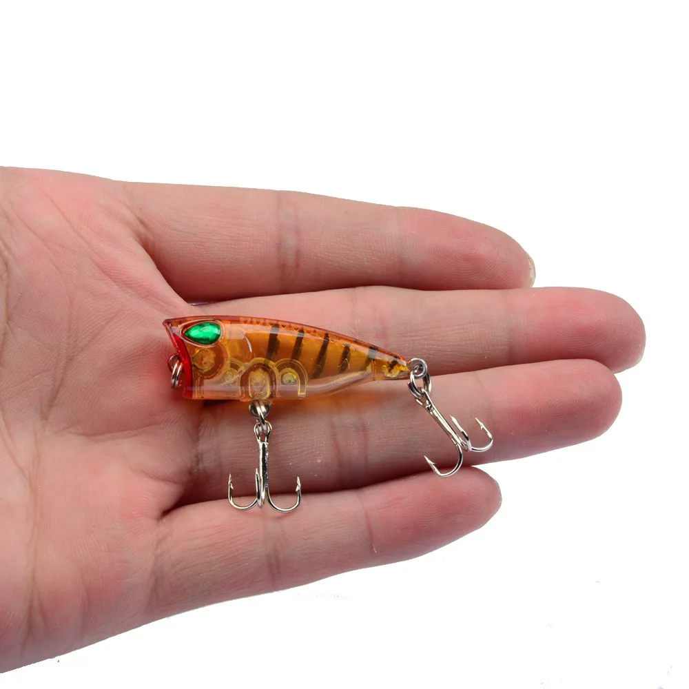 Aparejos de pesca, señuelos de 6 colores, 4cm, 3g, cebos de lubina 8 #, anzuelo, 1 unidad - imagen 2