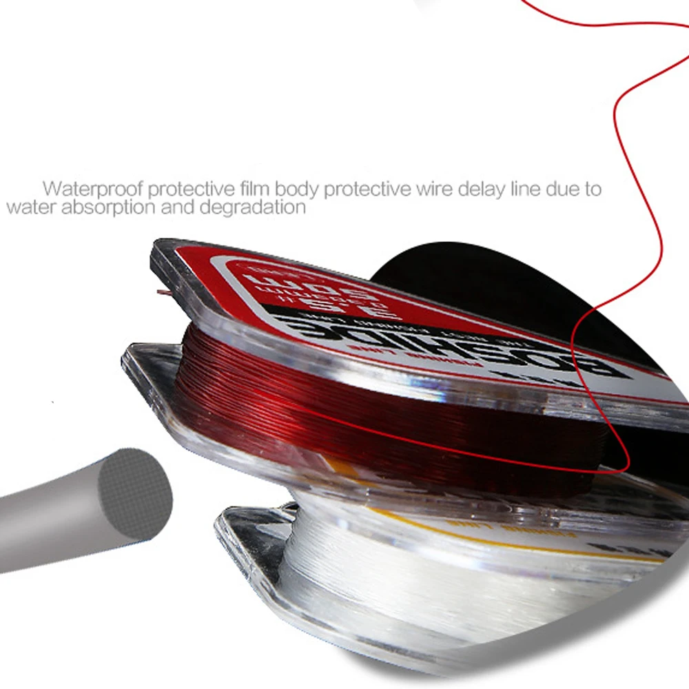 Línea de pesca de competición de 50m, sin memoria, monofilamento Invisible súper fuerte, línea principal, sublínea, línea de pescado con mosca de nailon - imagen 3