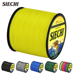 SIECHI-sedal de pesca trenzado, 8 hebras, 500M, PE, multifilamento, aparejos de pesca 2020, Japón, agua salada, 20-88LB