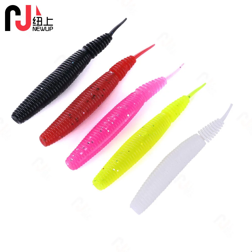 Lote de cebos de silicona de 10Cm/7G para pesca, lote de 5 unidades, señuelos para gusanos, Swimbaits artificiales, Leurre Souple - imagen 5