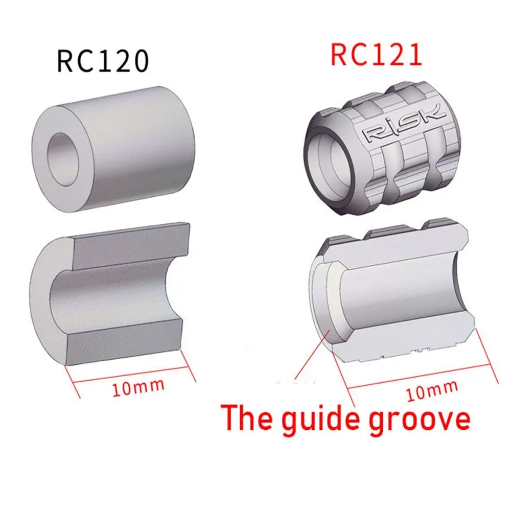 Accesorios para exteriores, piezas de palanca de freno ultraligera de sílice, Protector de Cable de bicicleta, enchufe de carcasa, anillo Protector de luz nocturna - imagen 5