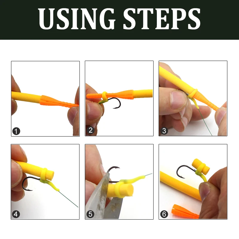 Accesorios de pesca de carpa para Zig Rig Zig Aligna, herramienta de alineadores de línea de gancho de espuma, aparejos terminales de pesca emergentes, 12 Uds. - imagen 5