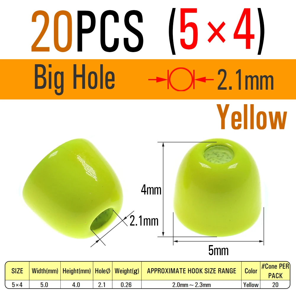 L hole 5X4 Yellow