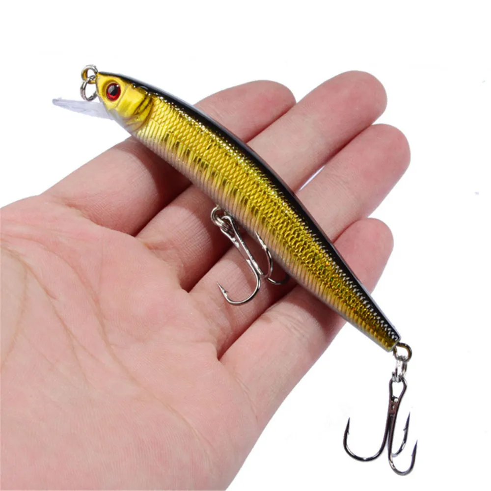 1 Uds. 8g 10cm Señuelos de Pesca Minnow Peche Bass Trolling Isca cebo duro Artificial Crankbait carpa Wobbler para aparejos de pesca - imagen 2