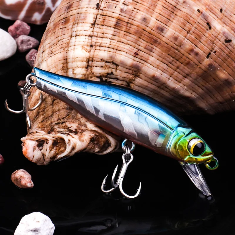 Señuelo de pesca Minnow de hundimiento lento 7g 10g señuelos artificiales 6cm 7cm cebo duro 1 pieza VENTA - imagen 5