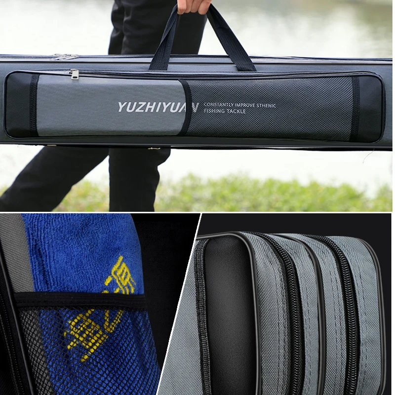Bolsa impermeable para caña de pescar, bolsa de almacenamiento de gran capacidad, Oxford, gruesa, 2/3 capas, 120cm, XA185G - imagen 5