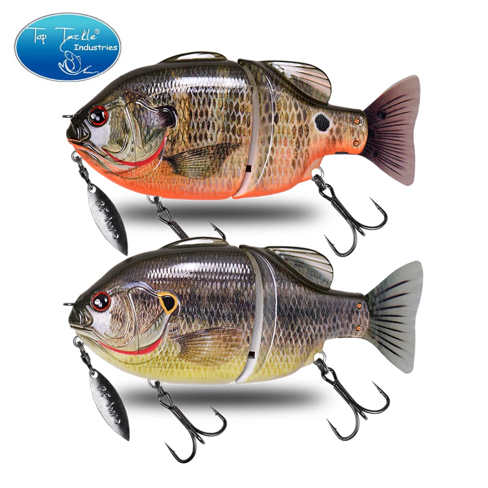 Swimbait-señuelo de pesca para Lucio, cebo articulado de 140mm, 75g, 120mm, 50g, flotante, Tilapia con Spinner - imagen 5
