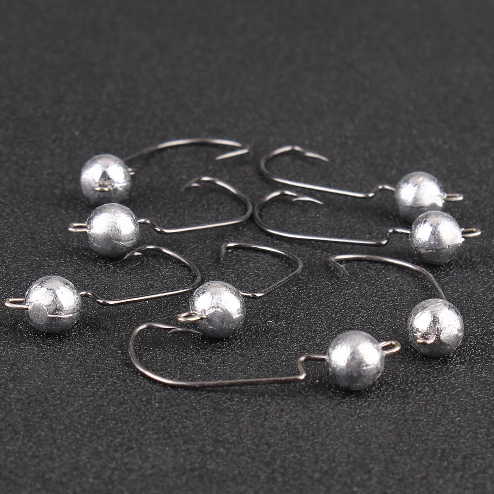 Anzuelos de pesca con manivela ancha, accesorios de pesca Jigging, cabeza de plantilla expuesta, 3,5g, 5g, 7g, 10g, 10 unids/lote por paquete - imagen 4