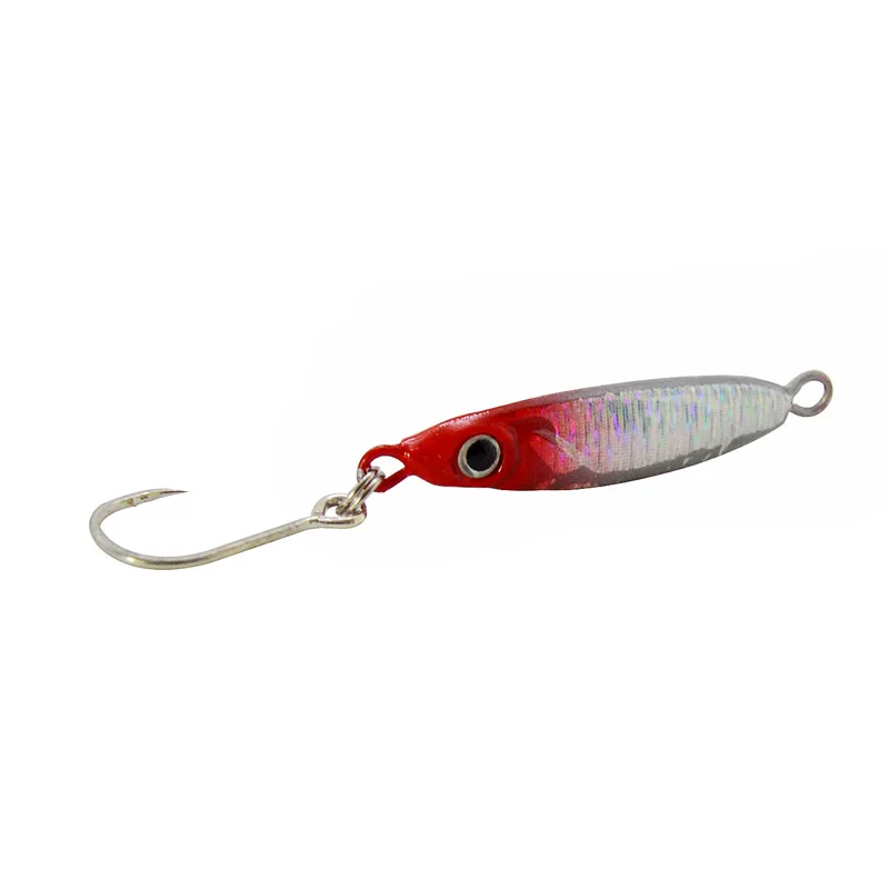 Señuelo de pesca con plantillas pequeñas, Micro Jigbait 3g/5g, Mini señuelos artificiales fundidos en la orilla, un solo gancho, 1 pieza en oferta - imagen 3