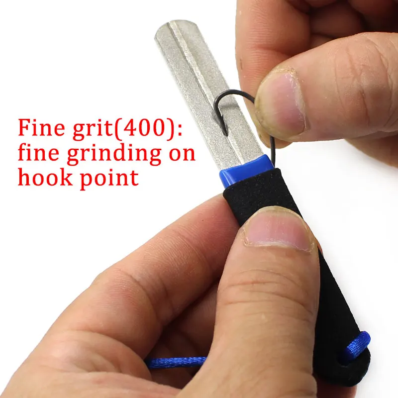 Afilador de anzuelos de pesca de doble ranura, herramienta de pesca de carpa, accesorios de pesca, 1 unidad - imagen 5