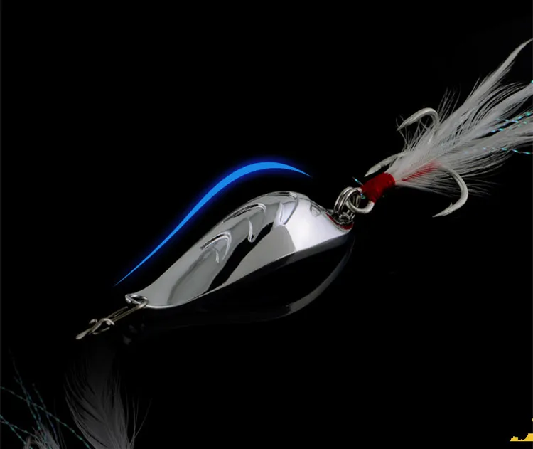 Señuelo de cuchara de pesca, cebo de hidromasaje para vaina de hidromasaje, arco grande, Metal Artificial, señuelos de fundición larga, 10g/15g/20g, anzuelo de 4 veces - imagen 4