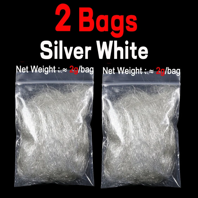2 bags silver white