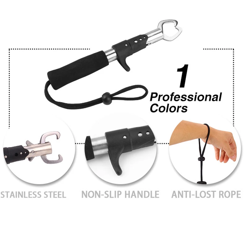 Empuñadura multifunción para pesca, aparejos de pesca de acero inoxidable, alicates para quitar anzuelos, herramienta de artículos Witer, 22cm - imagen 3