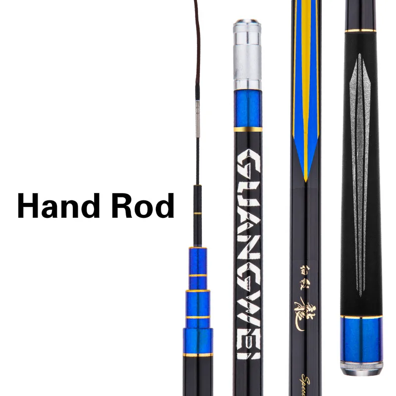 Caña De pescar De fibra De carbono, caña De mano De 28 tonos, para Pesca De carpa, 2,7 m, 3,6 m, 3,9 m, 4,8 m, 5,4 m - imagen 3