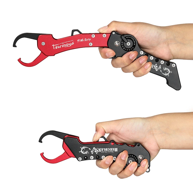 Pinza de pesca plegable de aleación de aluminio TSURINOYA HERCULES multiusos de alta calidad portátil controlador de peces pinza de labio de pescado - imagen 3