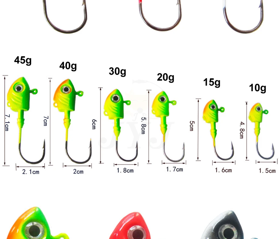 Anzuelo de cabeza de plantilla mostrando su diseño para señuelo de sábalo suave y fuerte