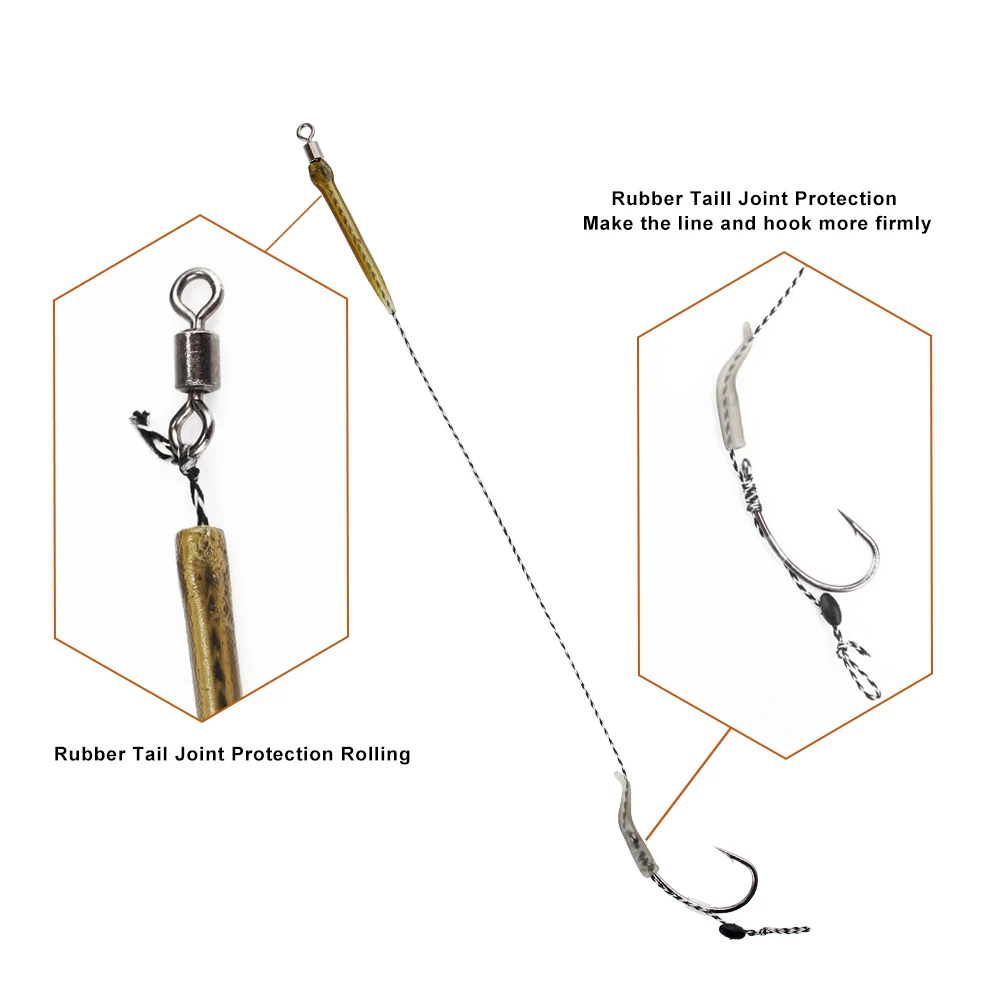 FTK Aparejo de Pelo para Carpa con Boilies Preata dos - imagen 5