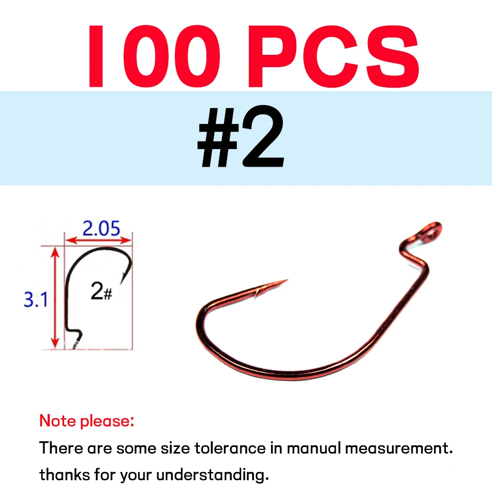 100pcs Size 2