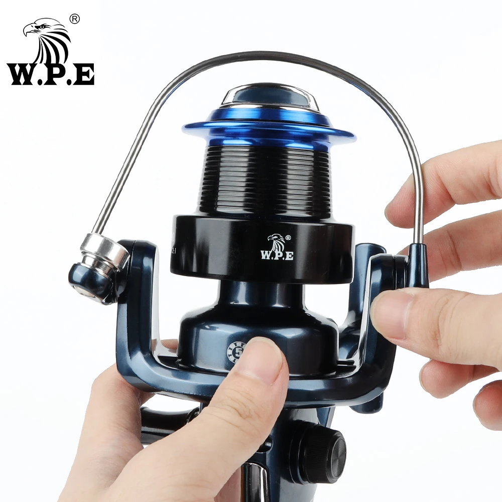 W.P.E KFT-carrete de Pesca giratorio 4000/5000/6000, alta velocidad, relación de engranaje 5,2: 1, rodamientos de bolas 5 + 1, aparejos de Pesca - imagen 5