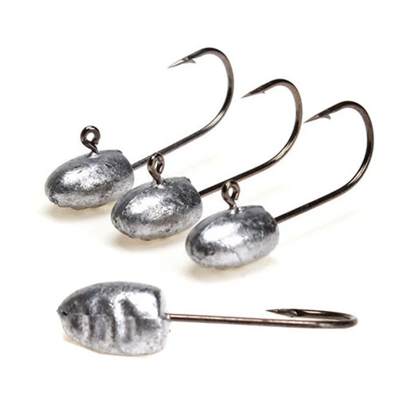 OBSESSION A030 50 unidades 1g 2g 3g 4g 1g 2g 3g 4g anzuelo pequeño con cabeza de anzuelo para señuelo suave accesorios de pesca en el lago Mini anzuelo Jighead - imagen 3