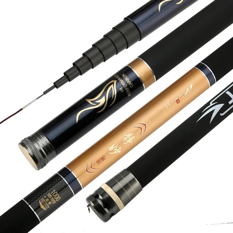 Caña de pescar de carbono, caña de pescar de 28 tonalidades, carpa de sección larga, 8/9/10/11/12/13/14/15m - imagen 2
