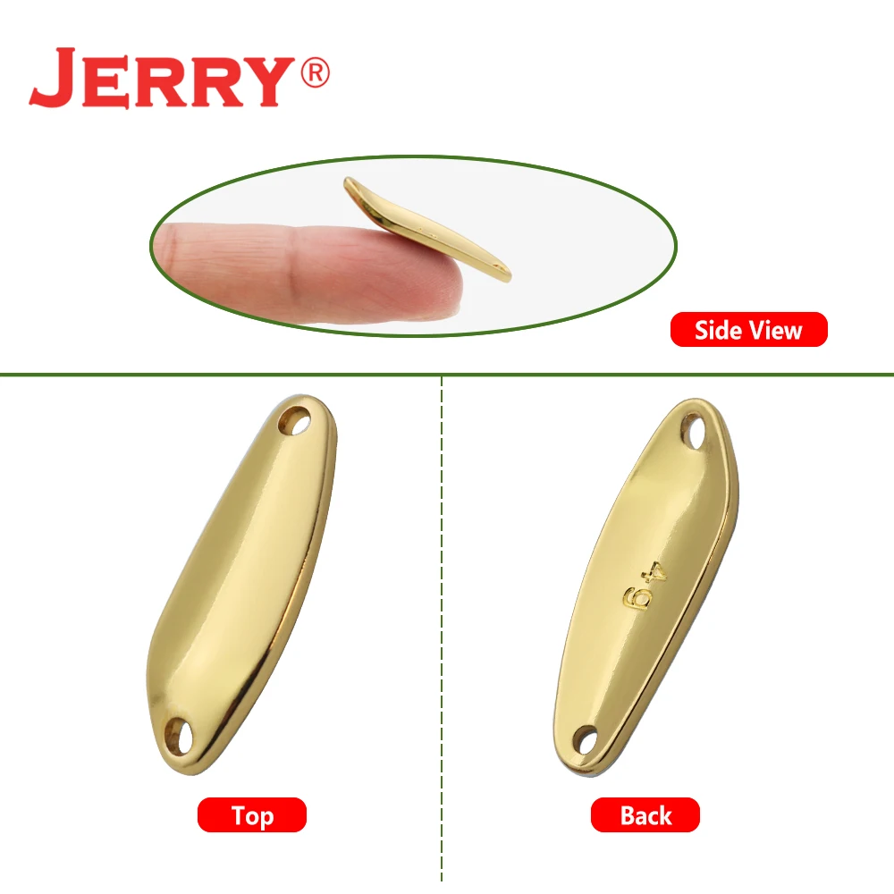 Jerry Chess-señuelos de trucha sin pintar, señuelos de cuchara, perca, lubina, brillo Artificial, Señuelos de Pesca, lago, río, río, depósito, estanque, cebos de Metal - imagen 4