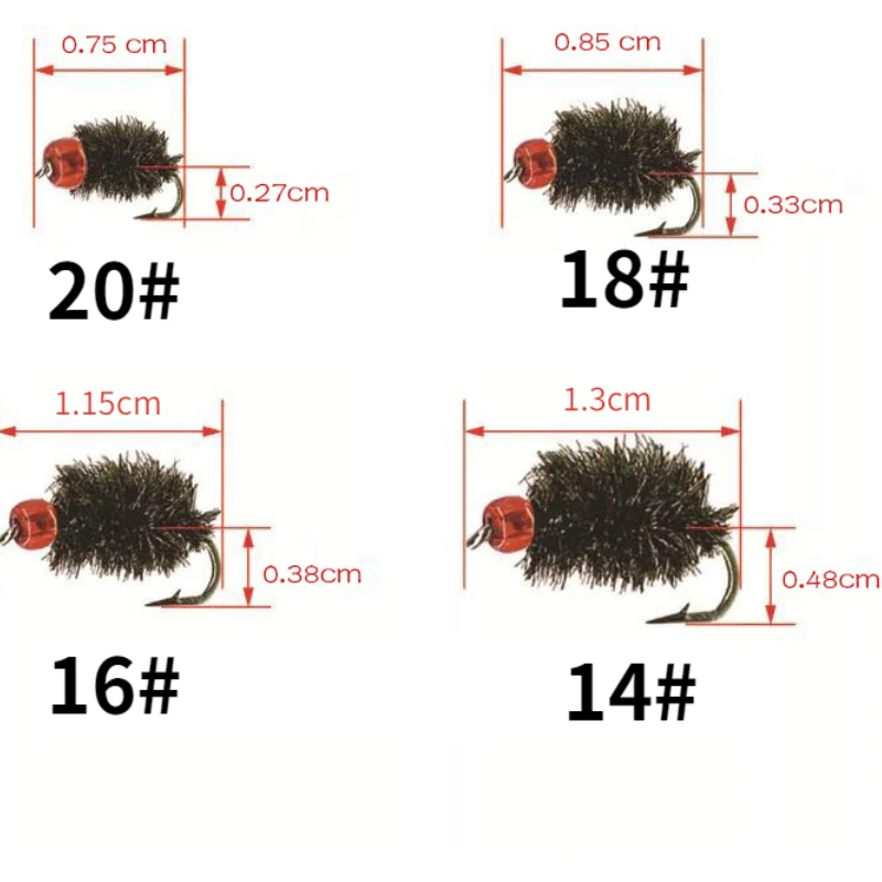 Juego de anzuelos de pesca con mosca, cebos giratorios con púas de carpa, insectos, grupo de línea de pesca - imagen 4