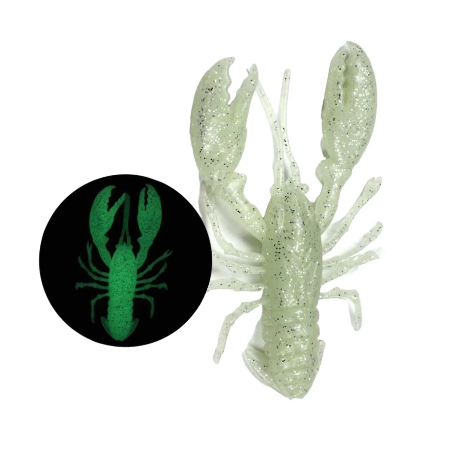 SWOLFY 2 uds 10cm 13g Señuelos de pesca suaves realistas langosta biónica súper realista señuelo de pesca de langosta Artificial cangrejo suave - imagen 2