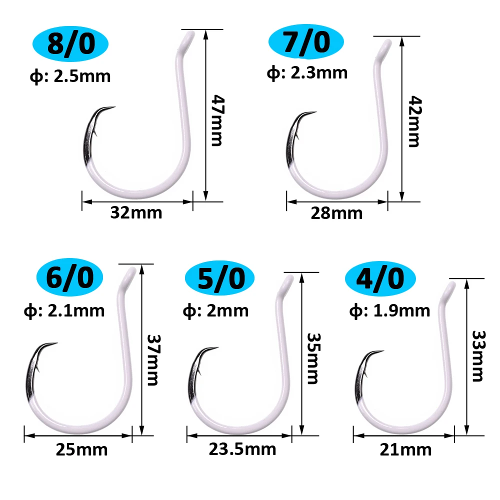 ICERIO-anzuelos circulares de pulpo, revestimiento luminoso para pesca en agua salada - imagen 3
