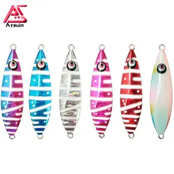 AS-señuelo de Jigging de Metal lento, 150g200g260g, plantillas para caída de peces, campo de Pesca de agua salada, aparejos de cebo duro para pescador