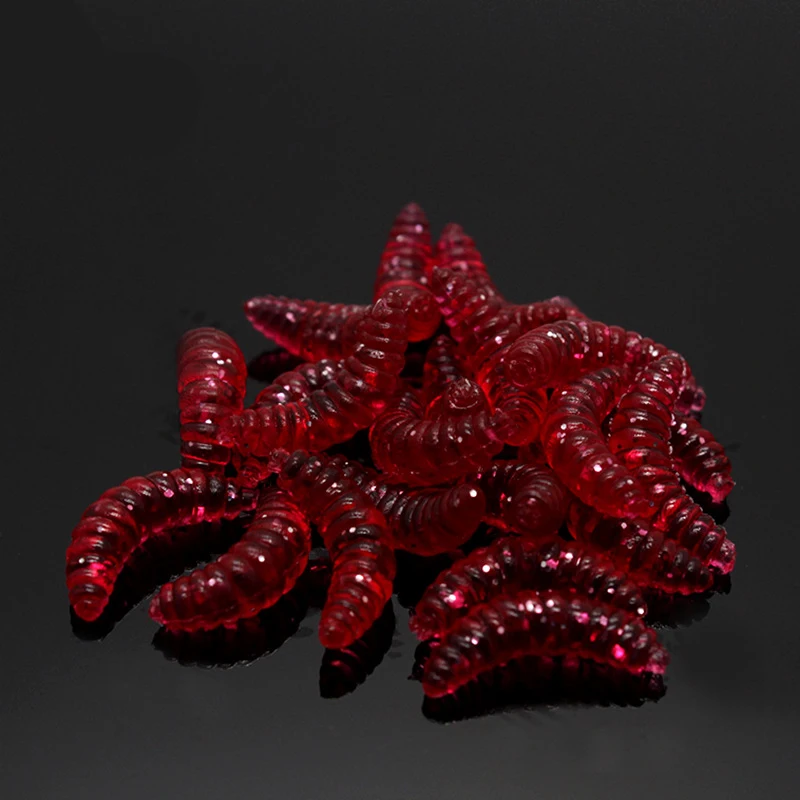 ZURYP-señuelo de pesca de gusano realista, cebo suave de silicona Artificial, cebo de gusano de tierra, olor a Camarón, aditivo para carpa - imagen 3