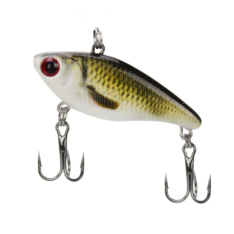 Señuelo de pesca tembloroso, Mini cebo duro de plástico con vibración VIB, bolas de acero de 4cm/3,5g, construcción en fundición larga, 1 pieza en oferta - imagen 5